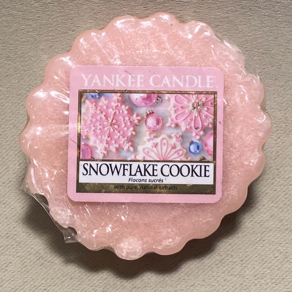 Yankee Candle Snowflake Cookie Wax Melt Singles Home Bath .8oz NWT